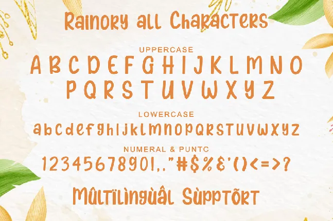 Rainory font