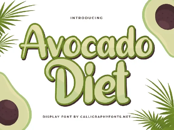 Avocado Diet Demo font