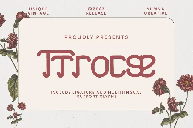 Ttrocse font