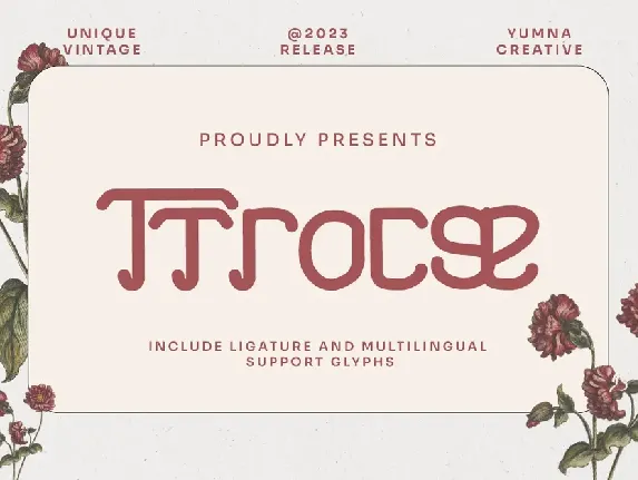 Ttrocse font