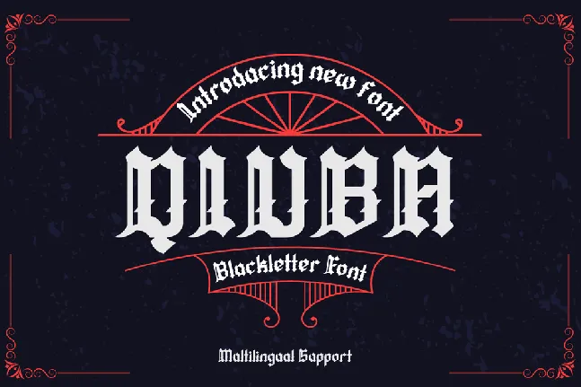 Qiuba font