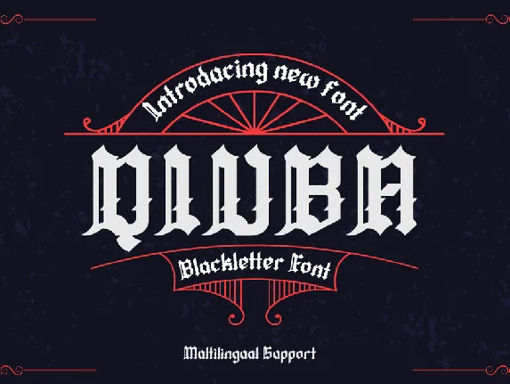 Qiuba font