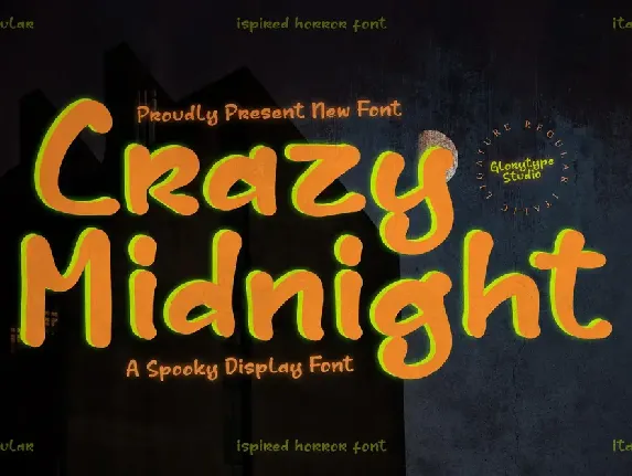 Crazy Midnight font