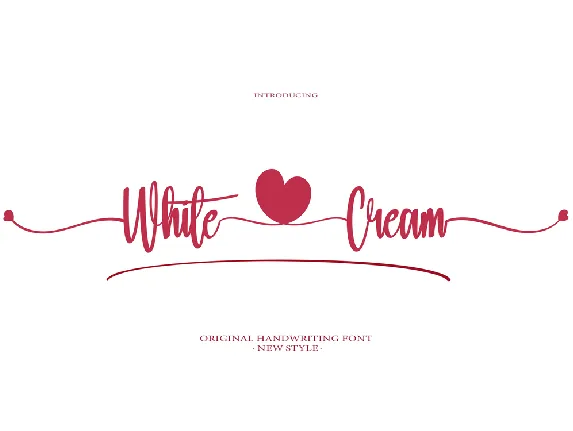 White Cream font