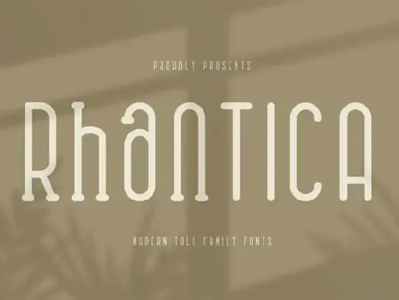 Rhantica Display font