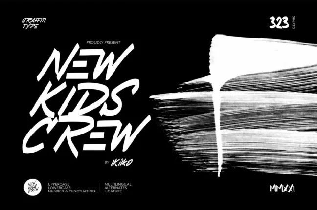 New Kids Crew font