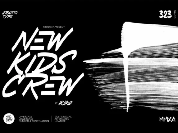 New Kids Crew font