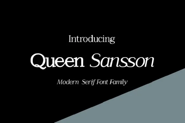 Queen Sansson font