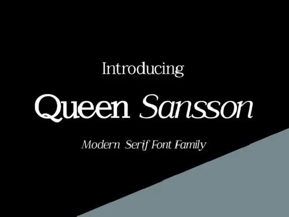 Queen Sansson font