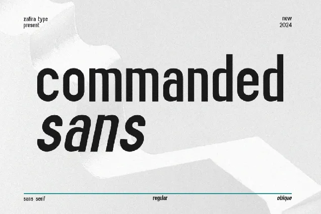 Commanded Sans font