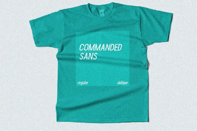 Commanded Sans font