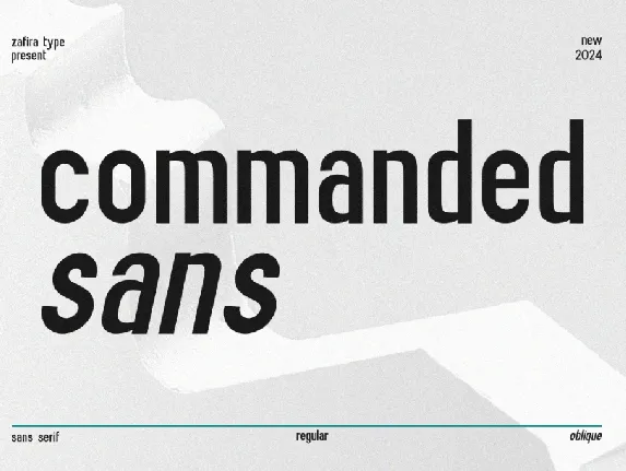 Commanded Sans font