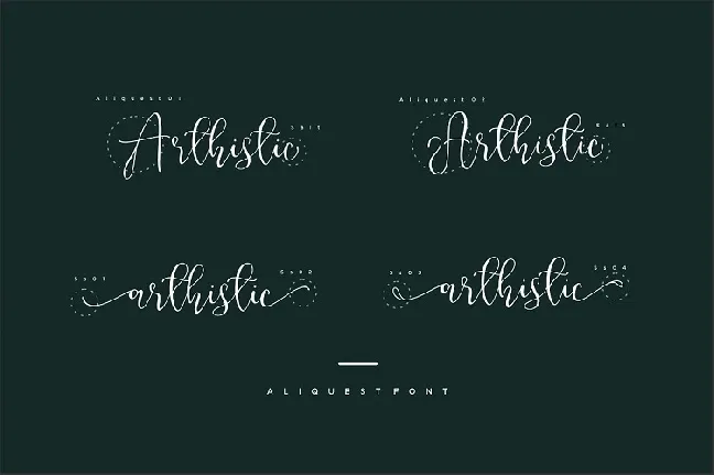 Aliquest Script font