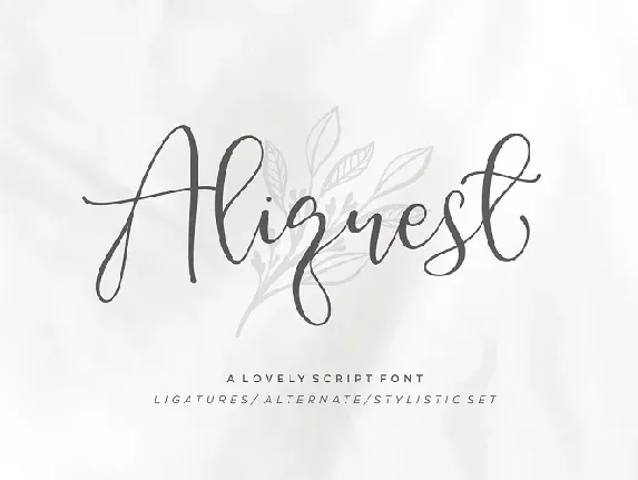 Aliquest Script font