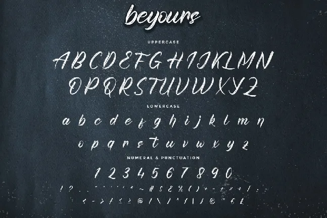 Beyours Demo font