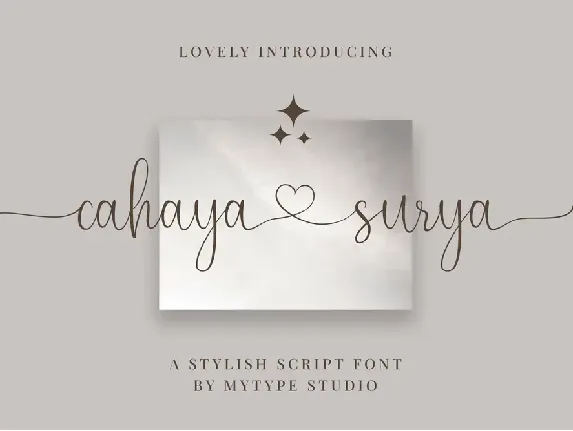 Cahaya Surya font