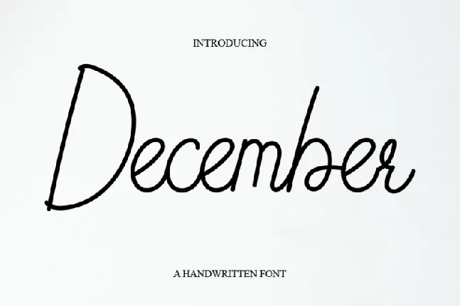 December Typeface font