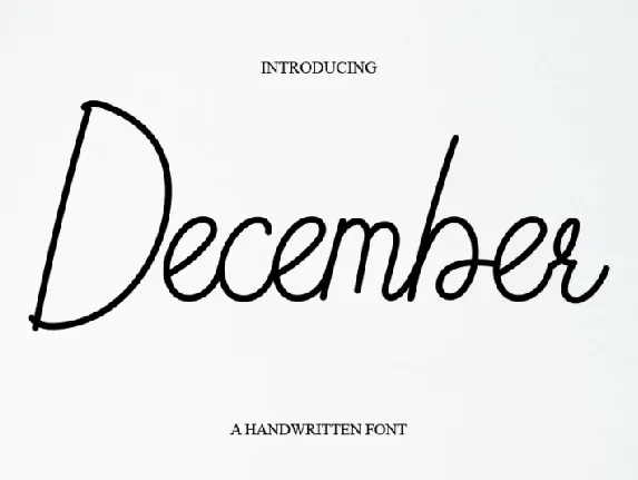 December Typeface font