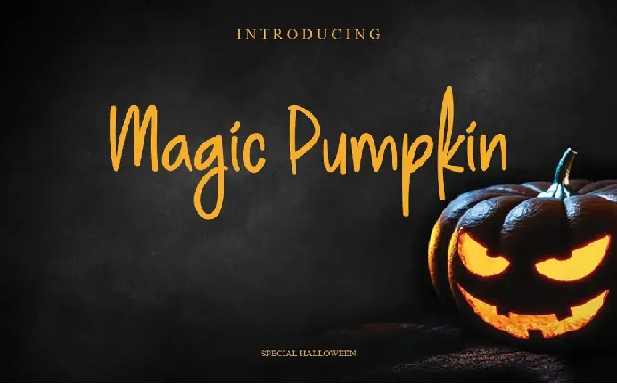 Magic Pumpkin font