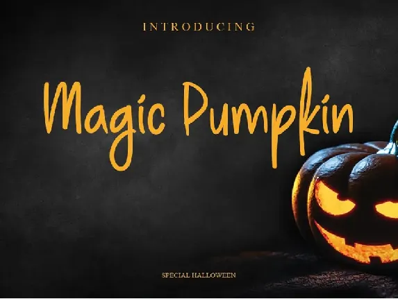 Magic Pumpkin font