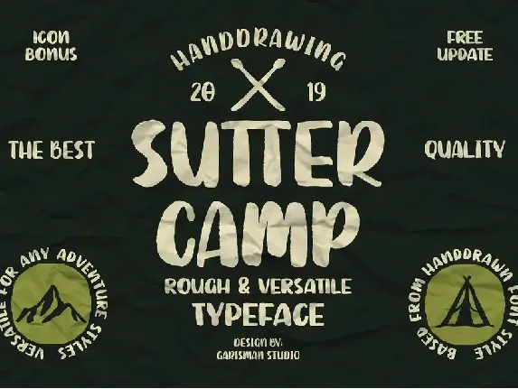 SUTTER CAMP Typeface font