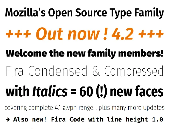 Fira Sans Family font