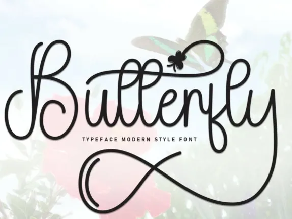 Butterfly Handwritten font