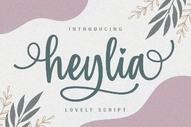 Heylia Lovely Script font