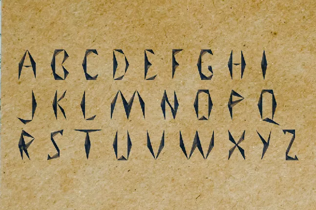 Broken Runes font