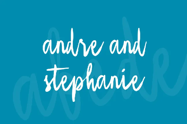 Andre and Stephanie font