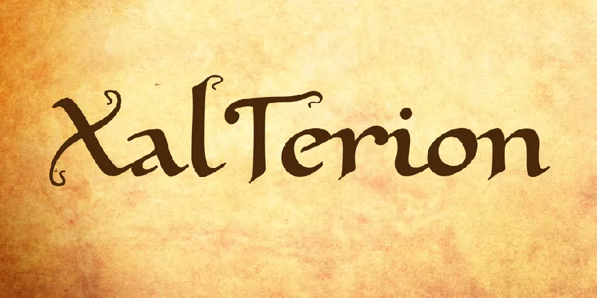 XalTerion font