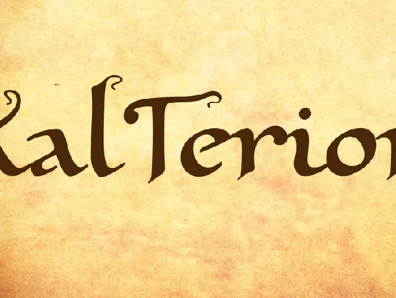 XalTerion font