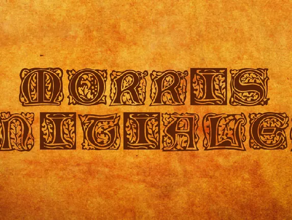 Morris Initialen font