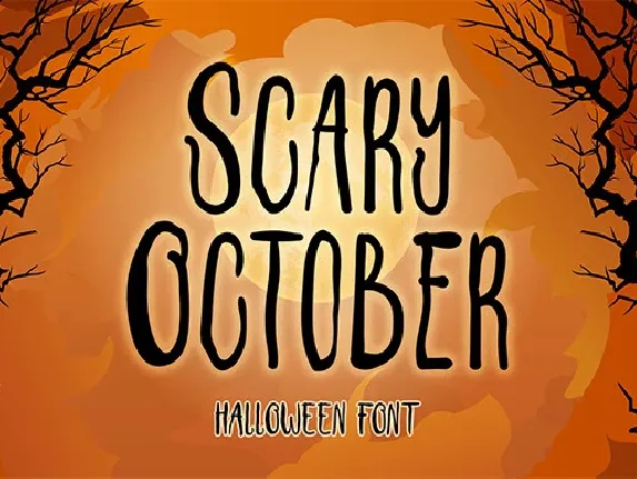 Scary October font