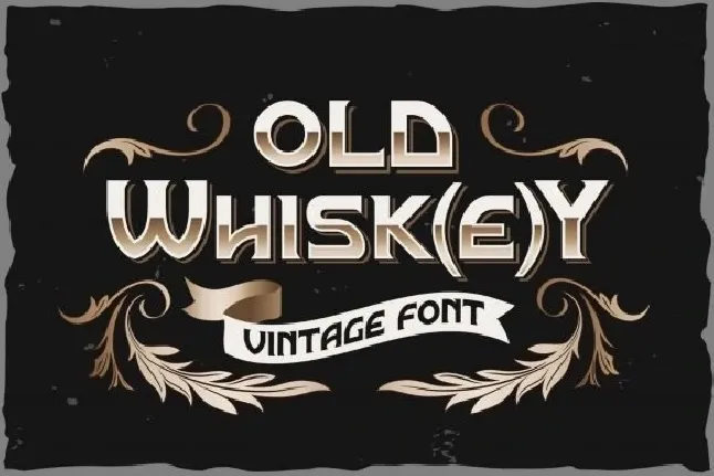 Old Whisk(e)y font