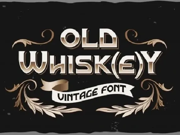 Old Whisk(e)y font