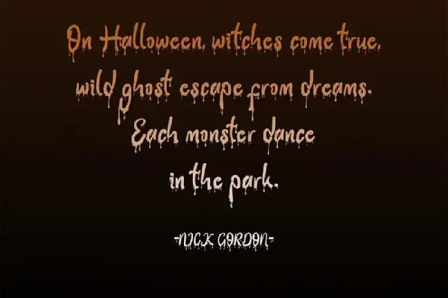 Halloween Party Display font