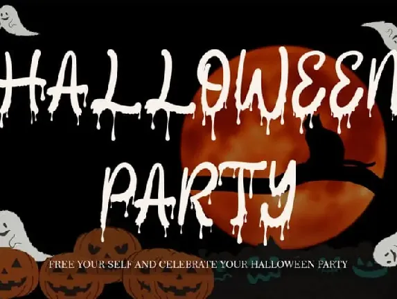 Halloween Party Display font