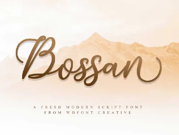 Bossan font