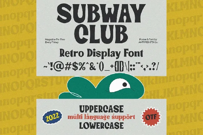 Subway Club font