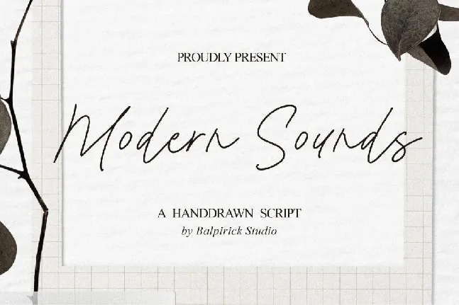 Modern Sounds font