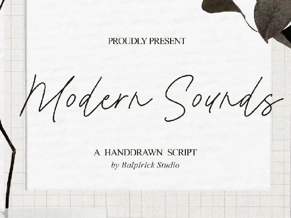 Modern Sounds font