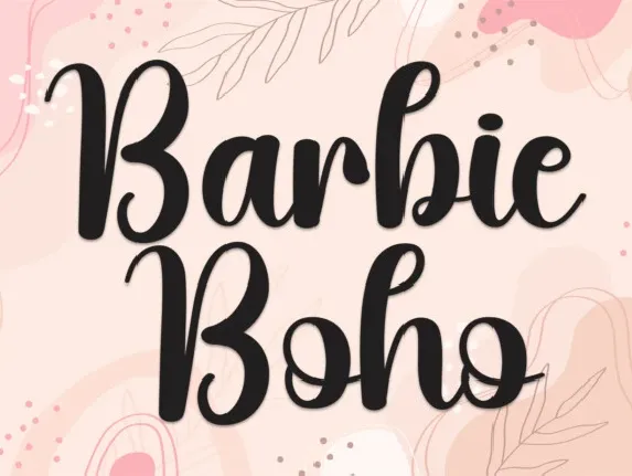 Barbie Boho Script font