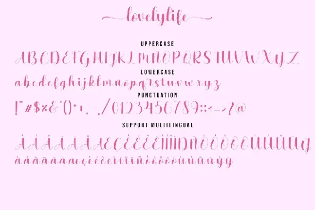 Lovelylife font