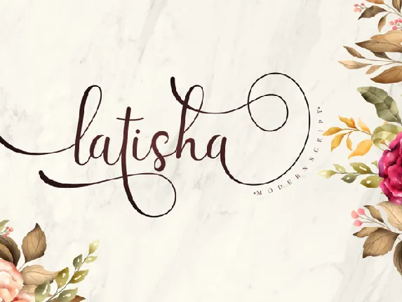 Latisha font