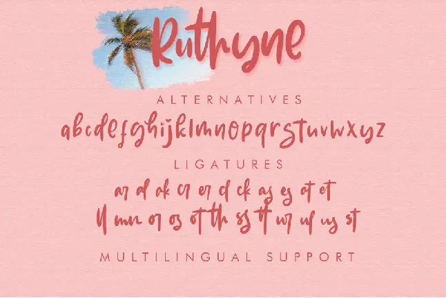 Ruthyne font