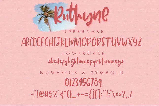 Ruthyne font