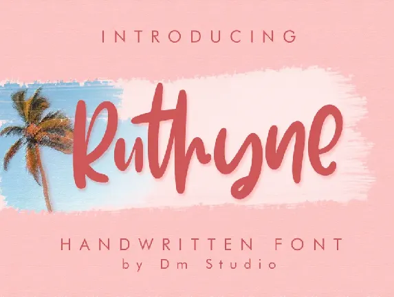 Ruthyne font