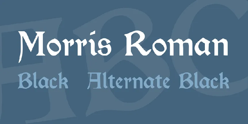 Morris Roman font