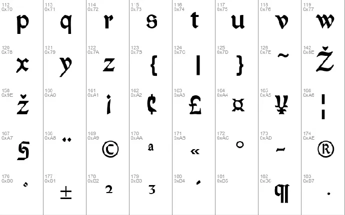 Morris Roman font